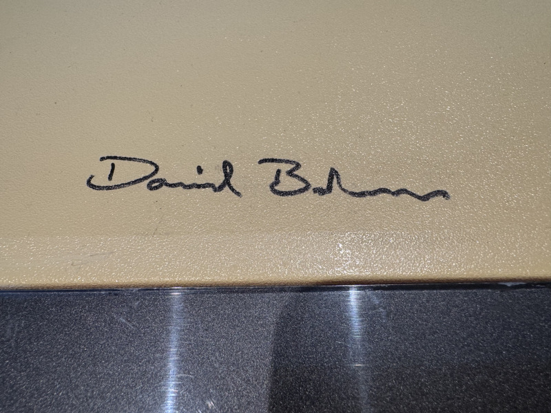 The signature on my cleaned-up signed BBC Micro B+