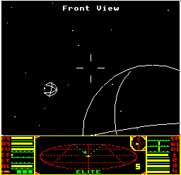 A clipped planet BBC Micro Elite