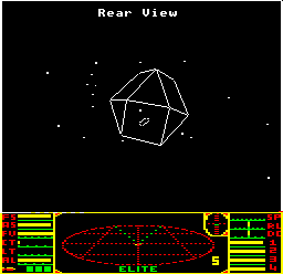 A space station in BBC Micro cassette Elite