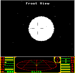 The sun in BBC Micro Elite