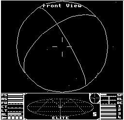 Lave with planetary details in the Compendium version of Acorn Electron Elite