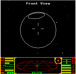 A view of Diso in BBC Micro Elite