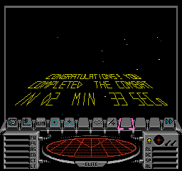 The scroll text in NES Elite