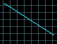 An example line with tile grid in NES Elite