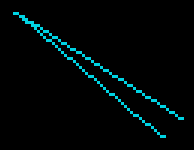 An example screenshot with tile grid in NES Elite