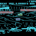 Pattern table showing both lines in NES Elite