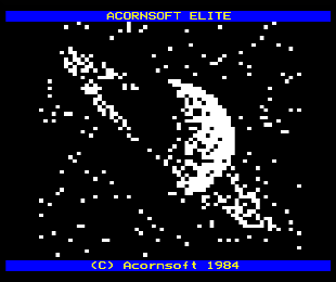 Teletext Elite loading screen